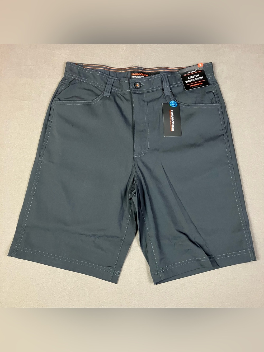 Hawke & Co. Men’s Size 30 Stretch Woven Performance Shorts Dark Gray NWT!